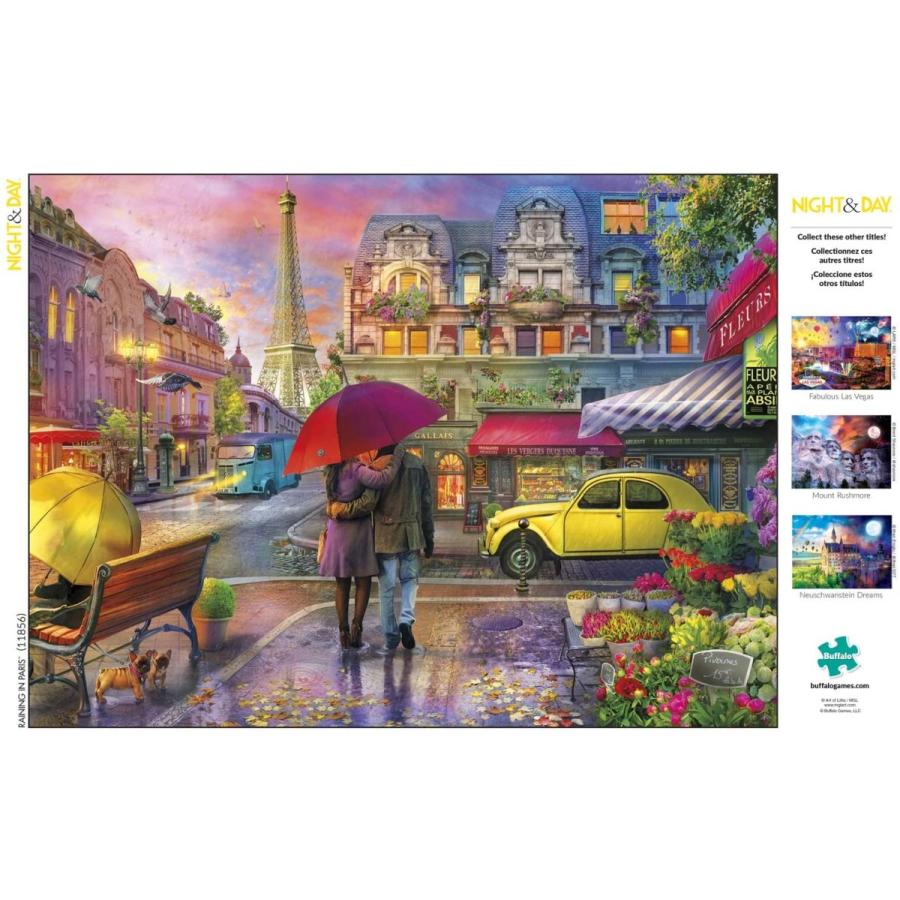 ジグソーパズル 海外製 アメリカ 11856 Buffalo Games - Raining in Paris - 1000 Piece Jigsaw Puzzle_4