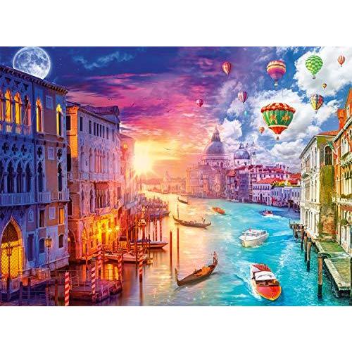 ジグソーパズル 海外製 1000ピース ナイト&デイコレクション ヴェネツィア、水上の都市 サイズ約 ジグソーパズル 【福袋セール】 