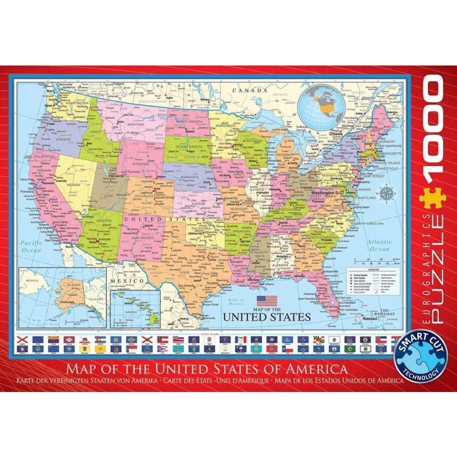 ジグソーパズル 海外製 アメリカ 6000-0788 Map of The USA