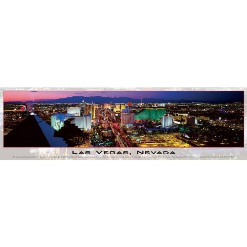 ジグソーパズル 海外製 750ピース パノラマ ラスベガス ネバダ サイズ約97x29センチ 絵画・アート