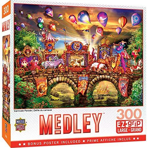 ジグソーパズル 海外製 アメリカ 32102 Masterpieces 300 Piece EZ Grip Jigsaw Puzzle - Carnivale Pa