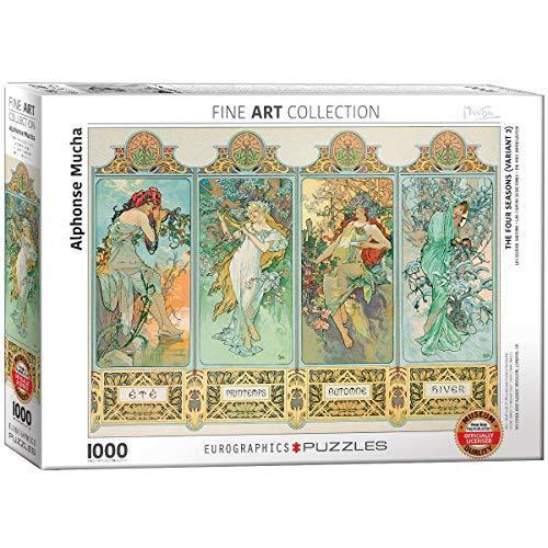 ジグソーパズル 海外製 アメリカ 6000-0824 Four Seasons by Alphonse Maria Mucha