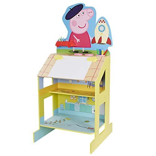 Peppa Pig ペッパピッグ アメリカ直輸入 07430 Peppa Pig Wooden Play Easel, 3 Areas for Play and Cre