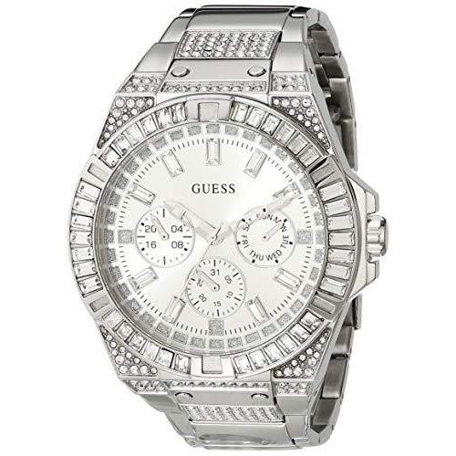 腕時計 ゲス GUESS GW0209G1 GUESS Men Quartz Watch with Stainless Steel Strap, Silver, 24.5 (Model: GW0209｜maniacs-shop