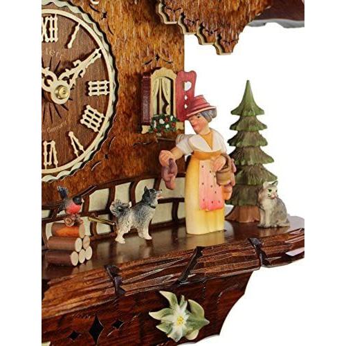 カッコー時計 インテリア 壁掛け時計 AH 819/1 8TMT HerrZeit by Adolf Herr Cuckoo Clock - Black F_3