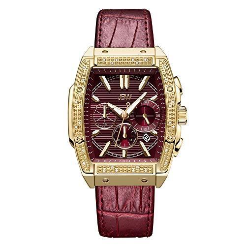 が大特価！ J6379B 高級メンズ 腕時計 JBW Bracelet Leather with Watch Wrist Diamond 28 J6379 Echelon Men's Luxury 腕時計