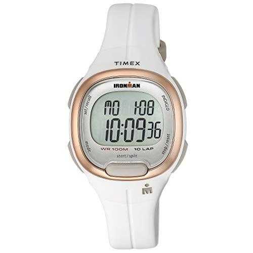 腕時計 タイメックス レディース TW5M19900 Timex Ironman Women's 33 mm Digital Watch, White/Rose G