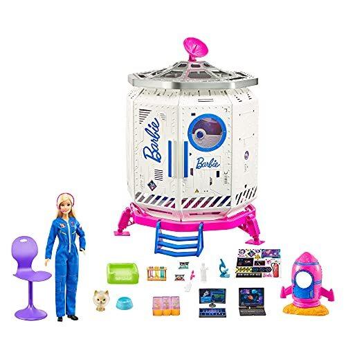 Barbie - バービー バービーあやつり人形 GXF27 Space Discovery Space Station Playset with Space Explorer Doll, P 着せかえ人形、抱き人形-人形-おもちゃ