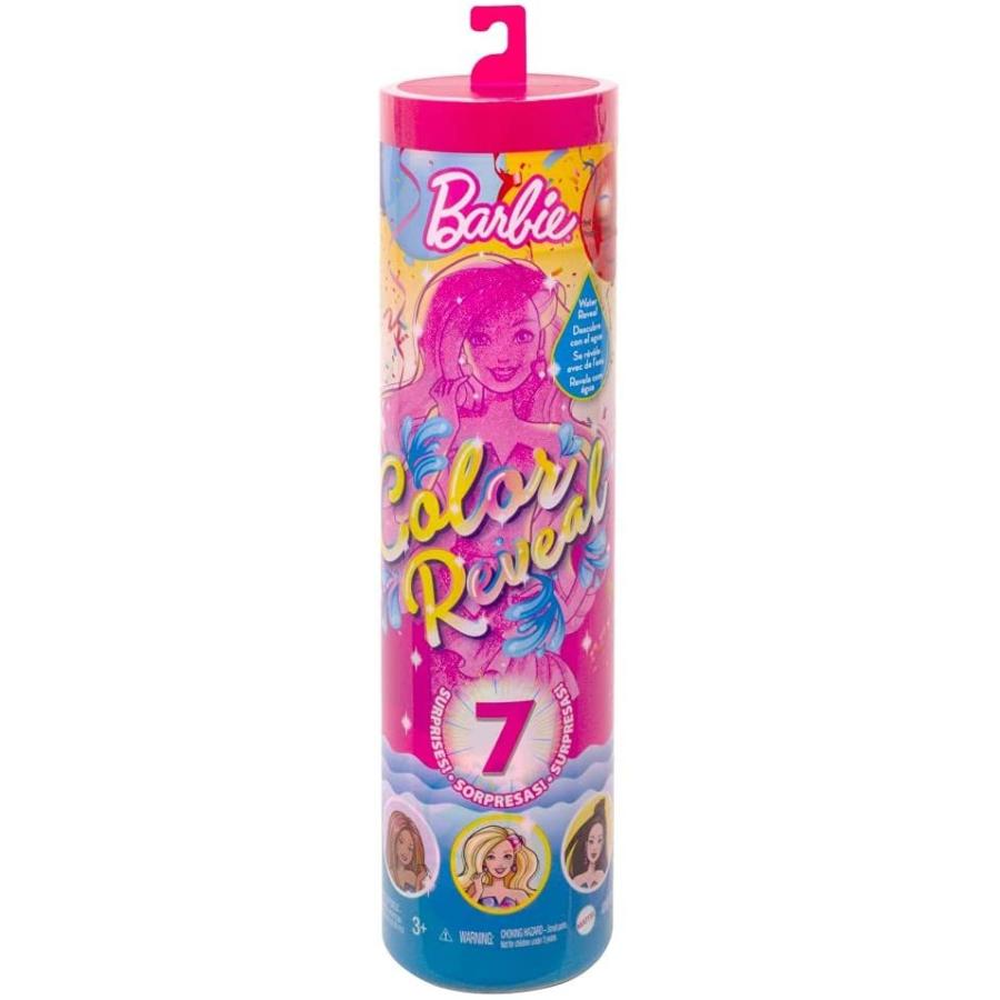 バービー バービー人形 GTR96 Barbie Color Reveal Doll \u0026 Accessories, Party Series, 7 Surprises, 1 Bar