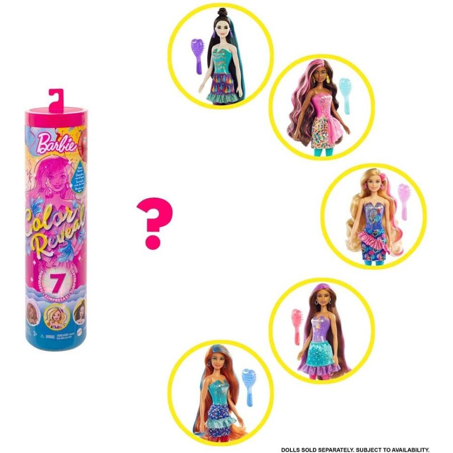 バービー バービー人形 GTR96 Barbie Color Reveal Doll \u0026 Accessories, Party Series, 7 Surprises, 1 Barの画像