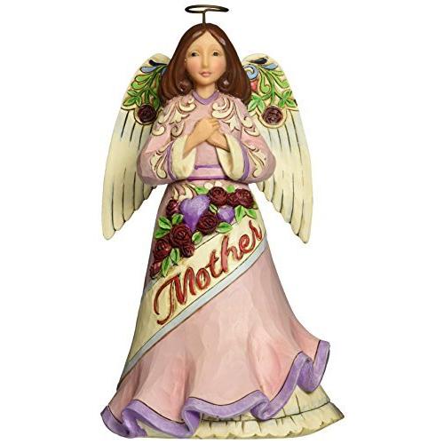 エネスコ Enesco 置物 インテリア 4047057 Enesco Jim Shore Heartwood Creek Mother Angel Figurine， 7"