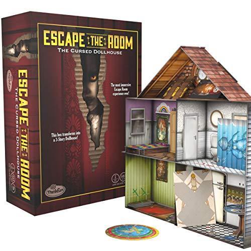 ボードゲーム 英語 アメリカ 44007353 ThinkFun Escape the Room The Cursed Dollhouse ? An Escape Ro