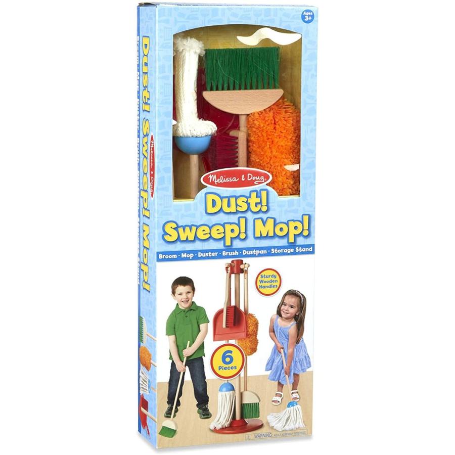メリッサ&ダグ おもちゃ 知育玩具 8600 Melissa & Doug Dust! Sweep! Mop! 6-Piece Pretend Play Set_6