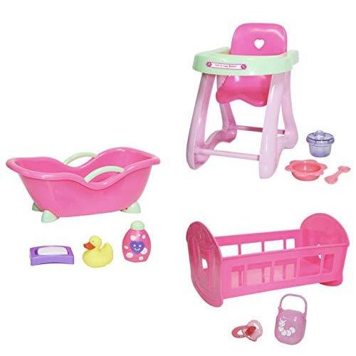 ジェーシートイズ 赤ちゃん おままごと 81453 JC Toys Deluxe Doll Accessory Bundle | High Chair，
