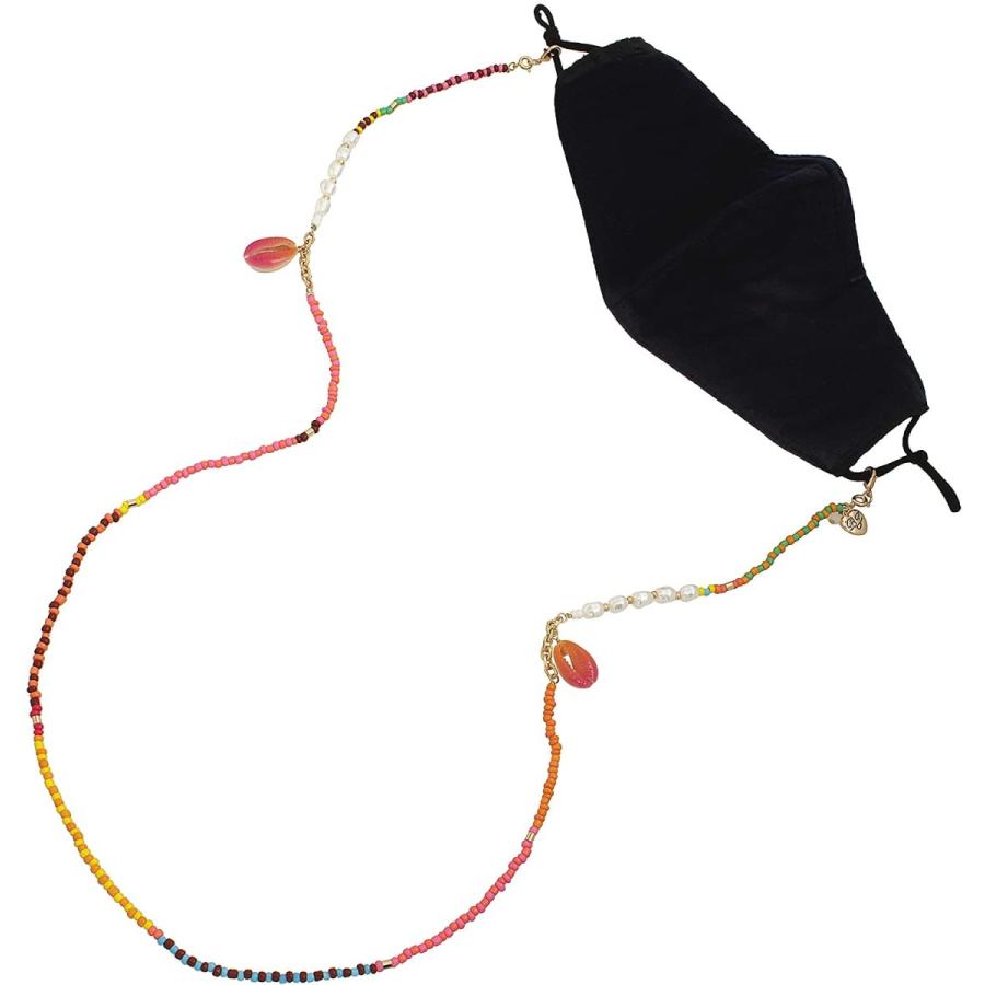 正式的 ベッツィ ジョンソン ネックレス Betsey Johnson gld966 Betsey Johnson Puka Shell Beaded Ma ネックレス ペンダント