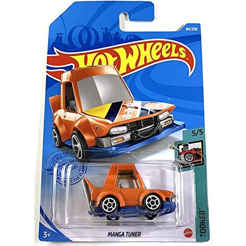 ホットウィール マテル ミニカー GTC81 Hot Wheels 2021， Manga Tuner Orange， Tooned 5/5， 84/250