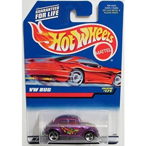 ホットウィール マテル ミニカー 4571980 Mattel Hot Wheels 1998 1:64 Scale Purple VW Beetle Bug Di