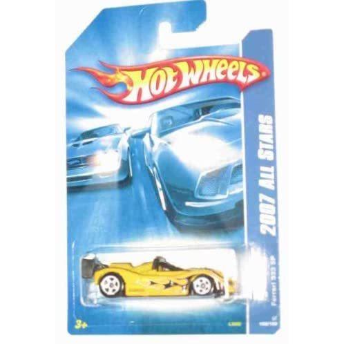 ホットウィール マテル ミニカー Hot Wheels 2007-139 Ferrari 333 SP All Stars YELLOW 1:64 Scaleの画像