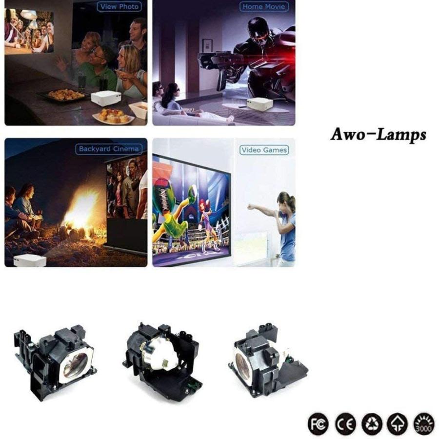 プロジェクターランプ ホームシアター テレビ ET-LAE300 / ET-LAE300C AWO Original HS400W Lamp_3