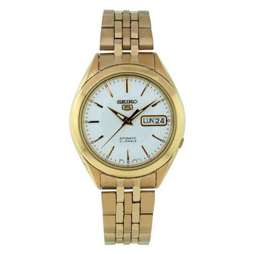 腕時計 セイコー メンズ SNKL26 Seiko Men's SNKL26 Gold Plated Stainless Steel Analog with White Dial