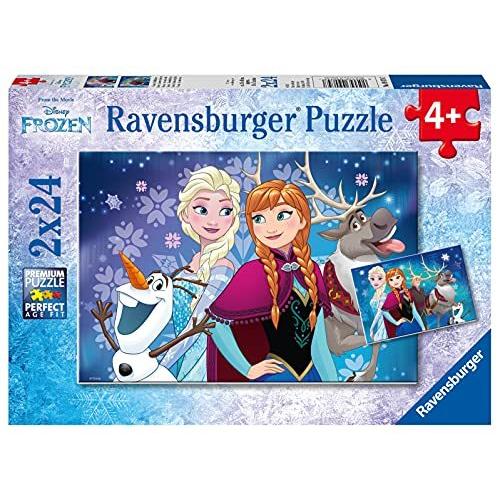 ジグソーパズル 海外製 アメリカ 09074 Ravensburger Frozen Jigsaw Puzzle (2 x 24 Piece)