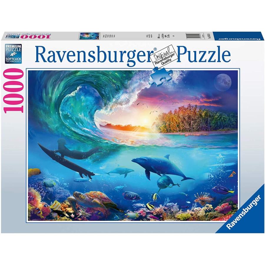 ジグソーバズル 海外製 1000ピース キャッチ・ア・ウェーブ 約70×50センチ ペット・動物 Ravensburger 海外製 ジグソーバズル 1000ピース キャッチ ア ウェーブ 約70×50センチ ペット 動物 Ravensburger Piece
