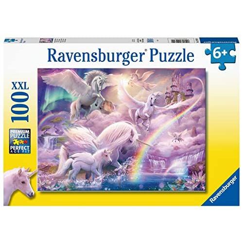 ジグソーパズル 海外製 アメリカ 12979 Ravensburger Pegasus Unicorns 100 Piece XXL Jigsaw Puzzle f