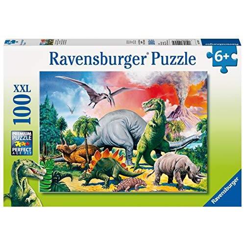 ジグソーパズル 海外製 アメリカ 10957 Ravensburger Among The Dinosaurs Jigsaw Puzzle (100 Piece)