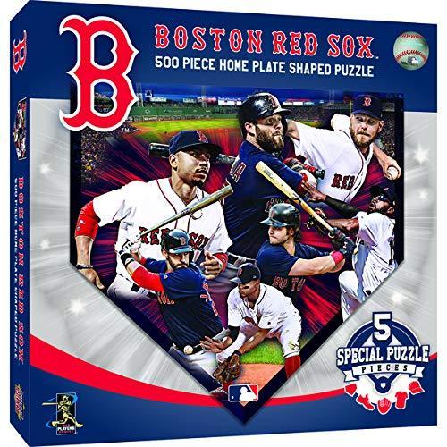 ジグソーパズル 海外製 アメリカ BOR91803 MLB Boston Red Sox Unisex 500 Piece Home Plate Shaped Ji