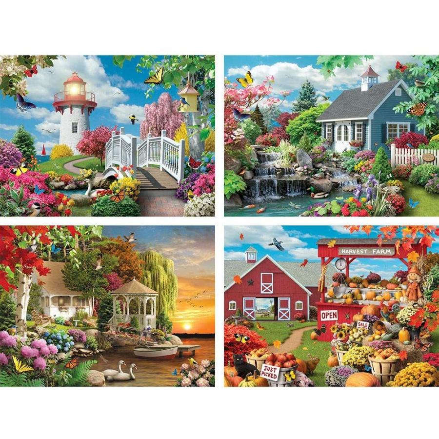 ジグソーパズル 海外製 アメリカ 45937 Bits and Pieces ? 4-in-1 Multi-Pack Large 500 Piece Jigsa_1