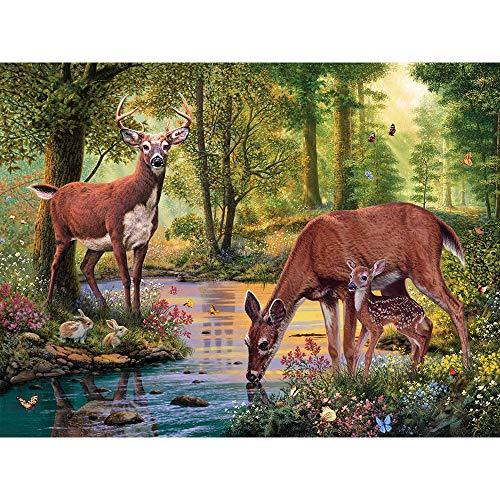 ジグソーパズル 海外製 アメリカ 46438 Bits and Pieces Woodland Stream Jigsaw Puzzle by Steve Read