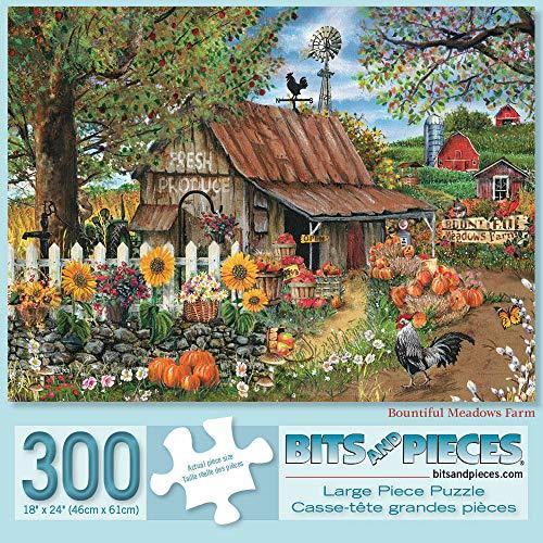 ジグソーパズル 海外製 アメリカ 47307 Bits and Pieces ? Bountiful Meadows Farm Jigsaw Puzzle by