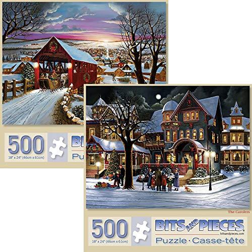 ジグソーパズル 海外製 アメリカ 43224-11402 Bits and Pieces ? Value Set of Two 500 Piece Jigsaw