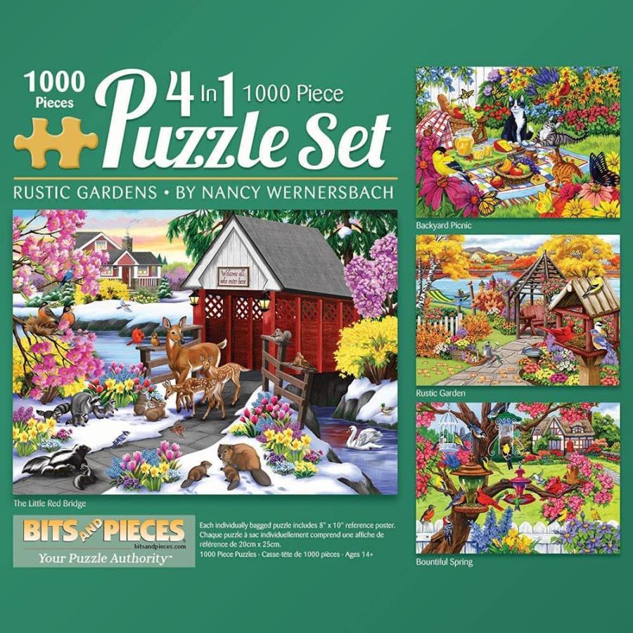 ジグソーパズル 海外製 アメリカ 47139 Bits and Pieces - 4-in-1 Multi-Pack - 1000 Piece Jigsaw Puz_1