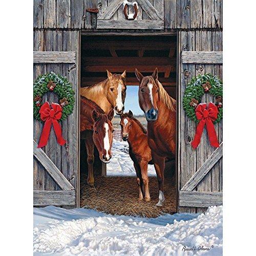 ジグソーパズル 海外製 アメリカ Bits and Pieces ? Horse Barn Christmas Jigsaw Puzzle for Adults