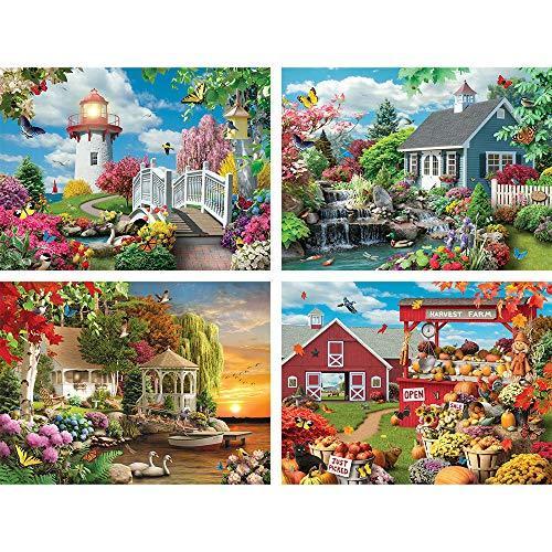 ジグソーパズル 海外製 アメリカ 45946 Bits and Pieces ? 4-in-1 Multi-Pack 1000 Piece Jigsaw Puz