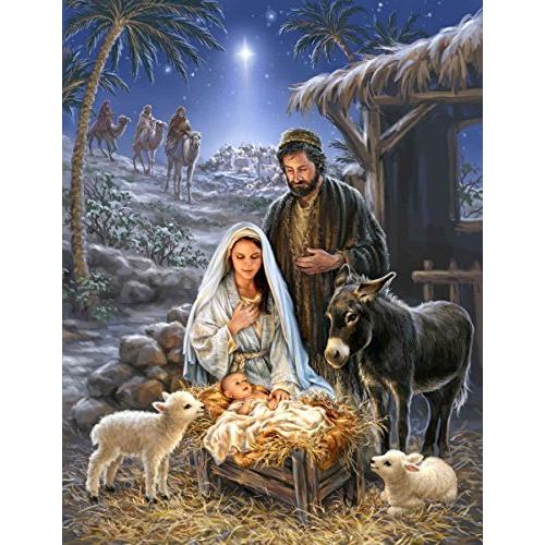 ジグソーパズル 海外製 アメリカ 34-10784 Springbok- Savior is Born 1000 Piece Jigsaw Puzzle - A N