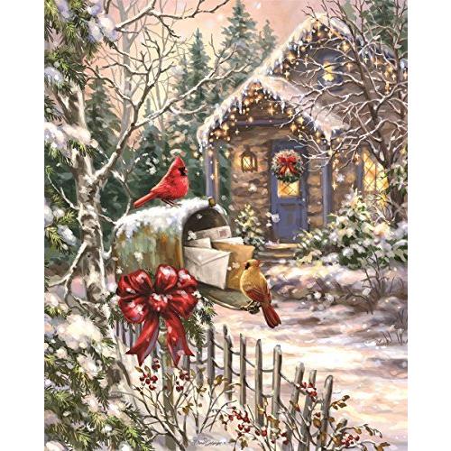 ジグソーパズル 海外製 アメリカ 34-10857 Springbok's 1000 Piece Jigsaw Puzzle Cardinal Cottage -