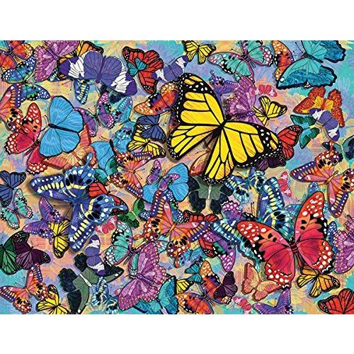 ジグソーパズル 海外製 アメリカ 33-01550 Springbok's 500 Piece Jigsaw Puzzle Butterfly Frenzy - M