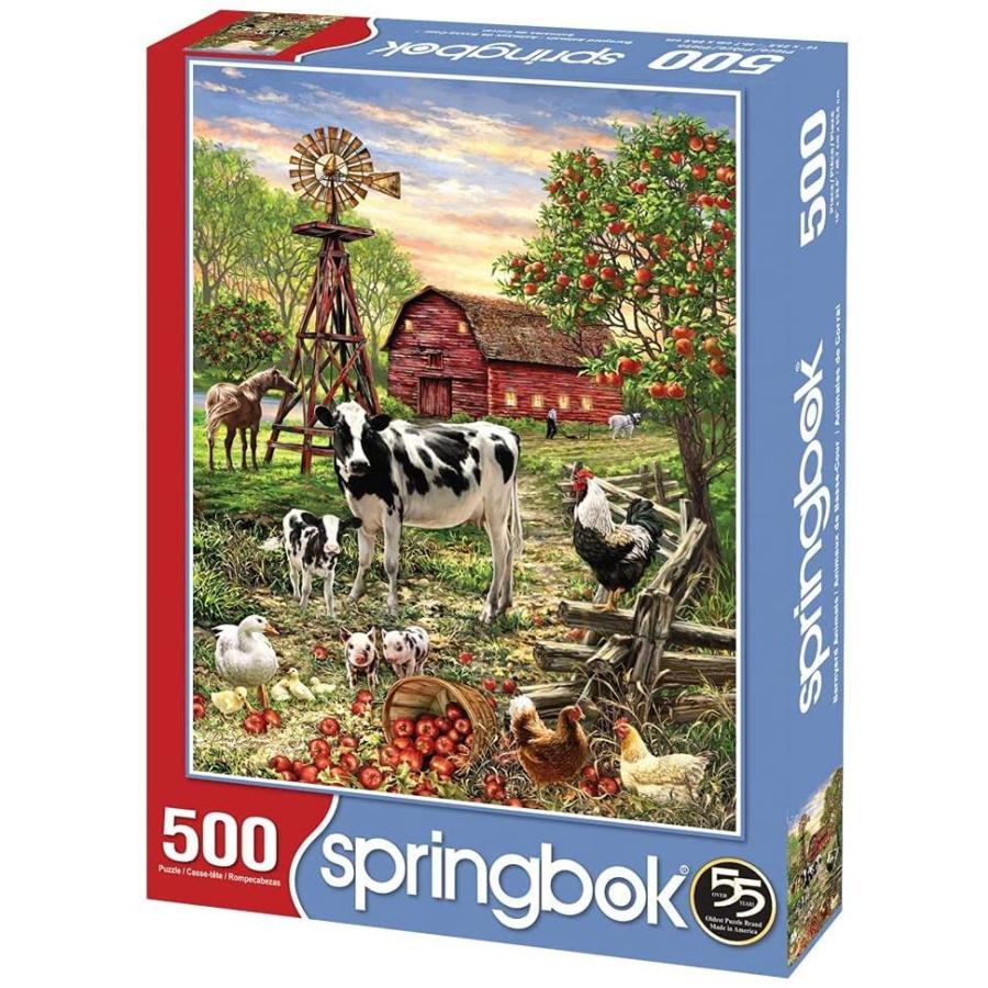 ジグソーパズル 海外製 アメリカ 33-01599 Springbok's 500 Piece Jigsaw Puzzle Barnyard Animals - M_1