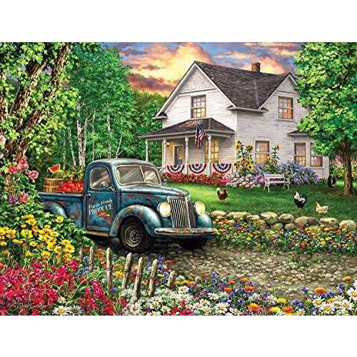 当てもの 外国で製 亜米利加 33-01613 Springbok 500 Piece Jigsaw Puzzle Simpler Times - Made i ジグソーパズル-パズル-ゲーム、おもちゃ