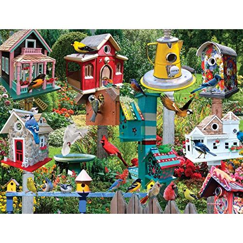 ジグソーパズル 海外製 アメリカ 1137 White Mountain Puzzles Birdhouse Village - 500 Piece Jigsaw