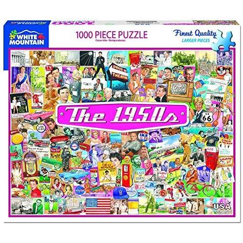 ジグソーバズル 海外製 1000ピース 1950年代 サイズ約60×76センチ 絵画・アート White Mountain Puzzles