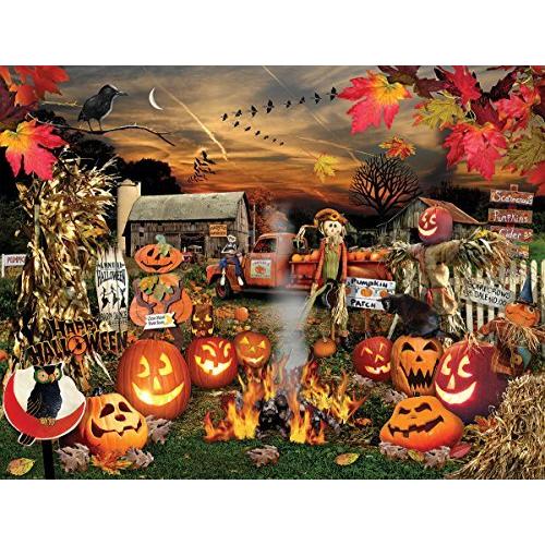 ジグソーバズル 海外製 1000ピース ジャックオーランタン ハロウィン サイズ約60×76センチ 絵画・