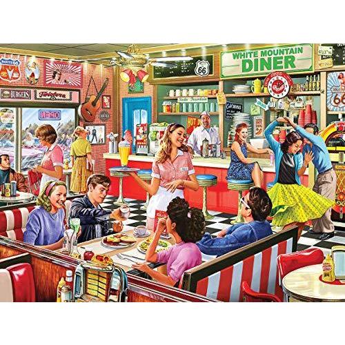 ジグソーバズル 海外製 1000ピース アメリカンダイナー サイズ約60×76