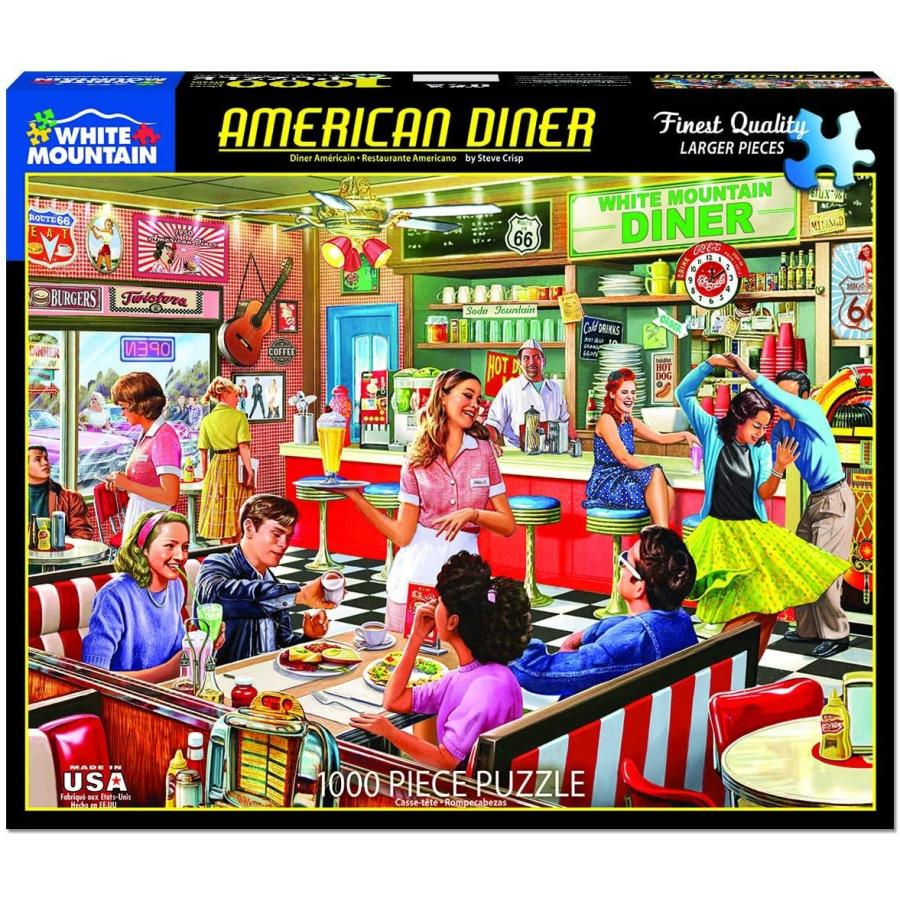 ジグソーバズル 海外製 1000ピース アメリカンダイナー サイズ約60×76
