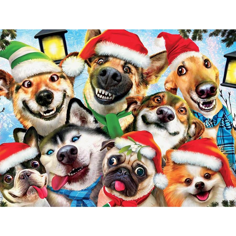 ジグソーパズル 海外製 アメリカ 2348-06 Ceaco Christmas Selfies Puzzle - Christmas Cheer Selfie b_1