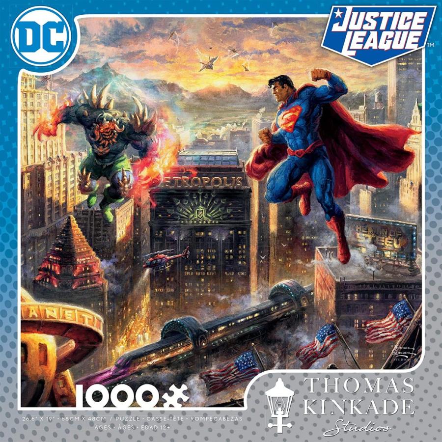 ジグソーパズル 海外製 アメリカ 3154-4 Ceaco - Thomas Kinkade - DC Comics - Superman Man of Steel_1