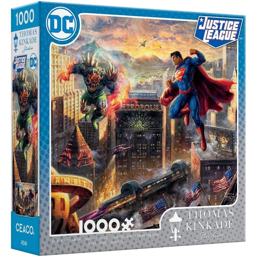ジグソーパズル 海外製 アメリカ 3154-4 Ceaco - Thomas Kinkade - DC Comics - Superman Man of Steel_2