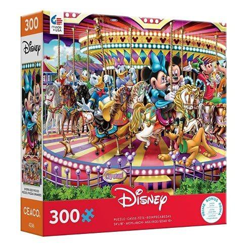 ジグソーパズル 海外製 アメリカ 2246-11 Ceaco - Disney - Carousel - Oversized 300 Piece Jigsaw Pu
